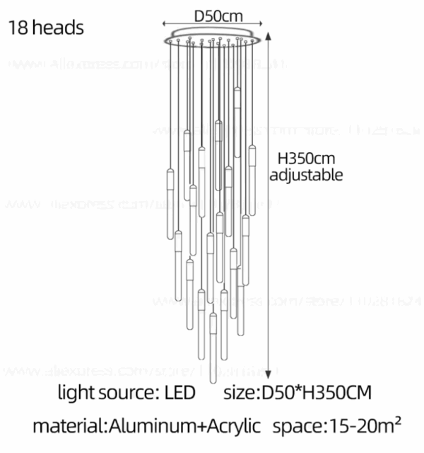 Lucian bar chandelier